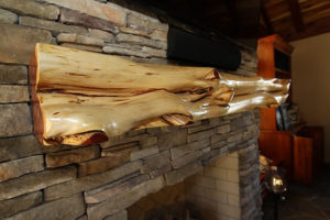 Aromatic Cedar Fireplace Mantel