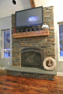 Reclaimed Timber Fireplace Mantel