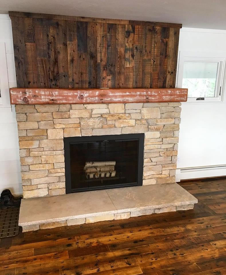 Rustic Wood Fireplace Mantels Log, How To Make A Rustic Fireplace Mantel